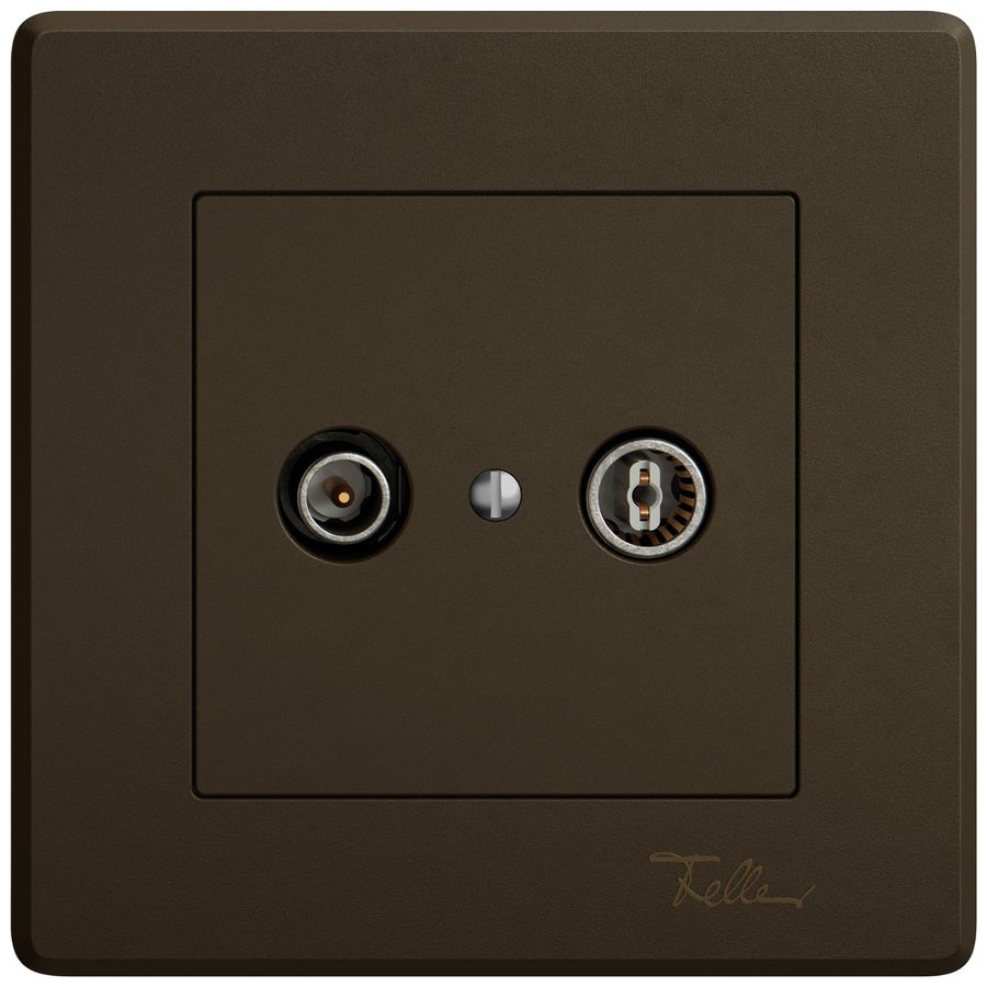 Prise antenne ENC TV-R EDIZIO.liv SNAPFIX® prise de passage 4dB br