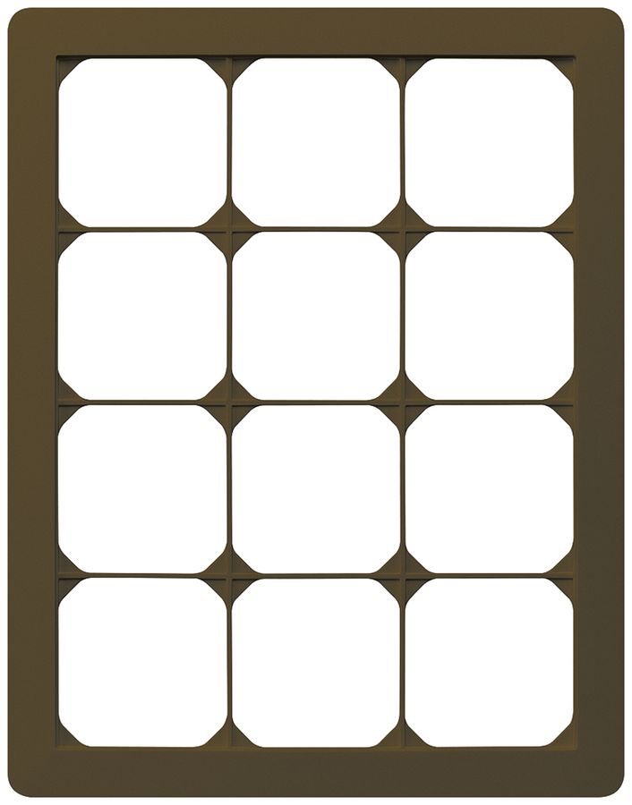 UP-Abdeckrahmen kallysto.trend 4×3 braun 274×214mm