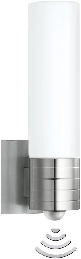 Applique Steinel L 260 PIR E27 avec lampe LED 8.6W 700lm 3000K IP44 chrome