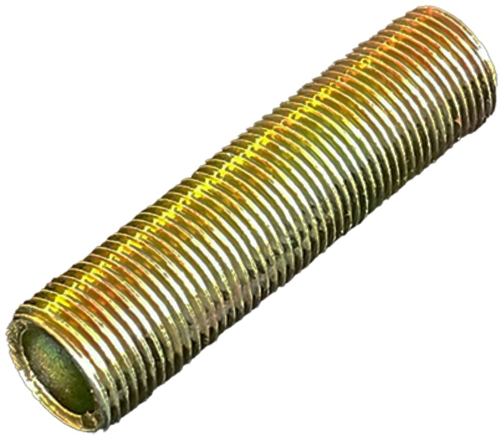 Tube fileté Elektrogros acier zingué jaune avec filetage M13×1 L=50mm