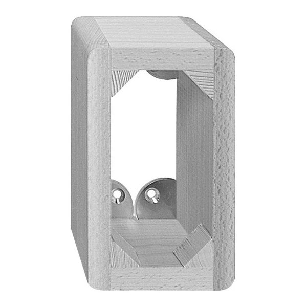 AP-Hartholzrahmen 2×1 lackiert 150×90×60mm für UP-Kombination