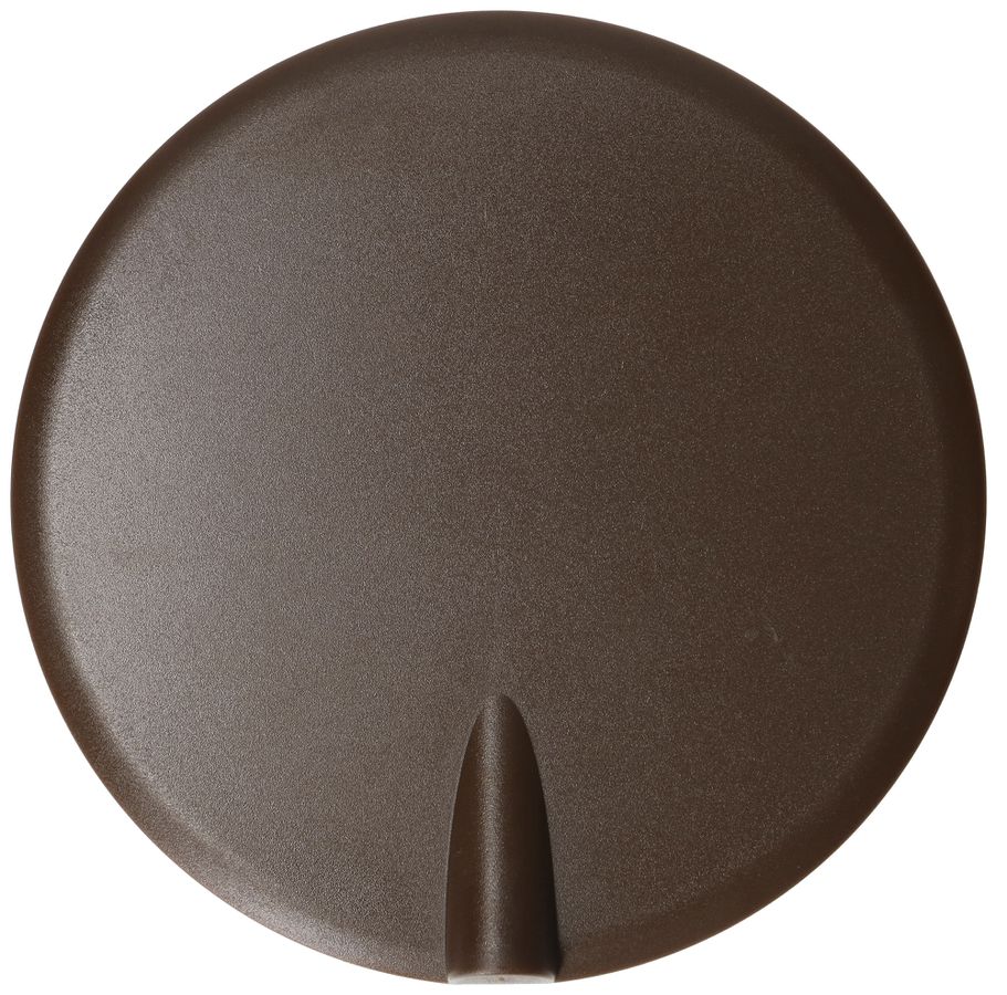 Rosace de plafond MH clips à ressort+entrée enfichable Ø98×9mm brun