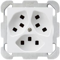 Presa INC Hager kallysto 3×T23 B bianco ultra