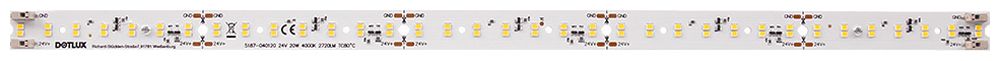LED-Modul DOTLUX QUICK-FIX 24V 20W 2500lm 3000K 120° 500×20mm