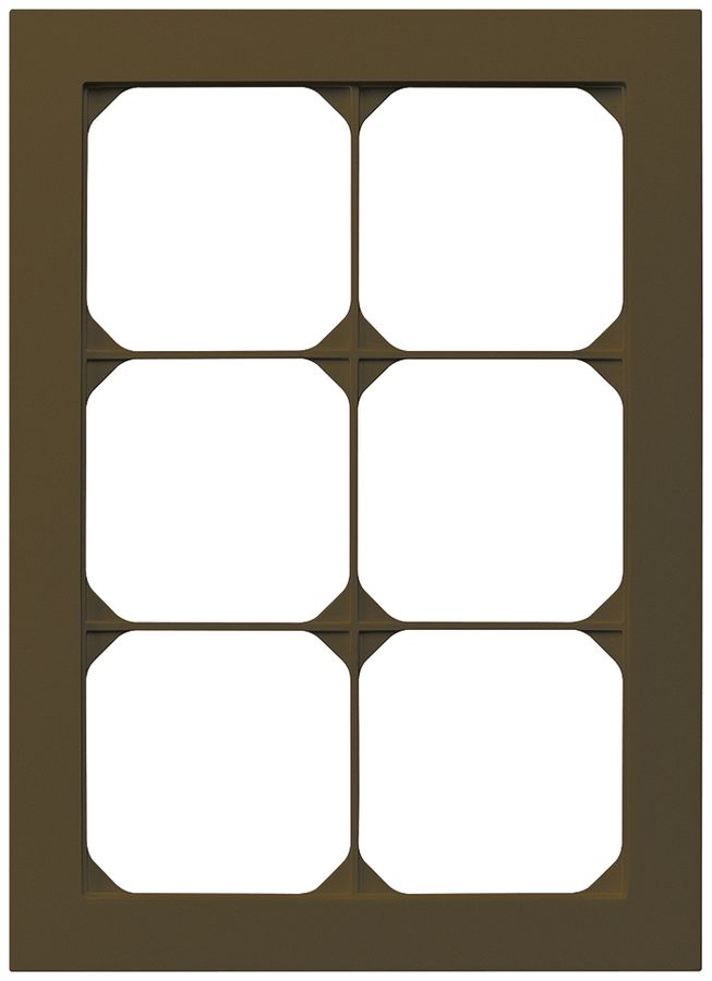 UP-Abdeckrahmen kallysto.pro 3×2 braun 154×214mm