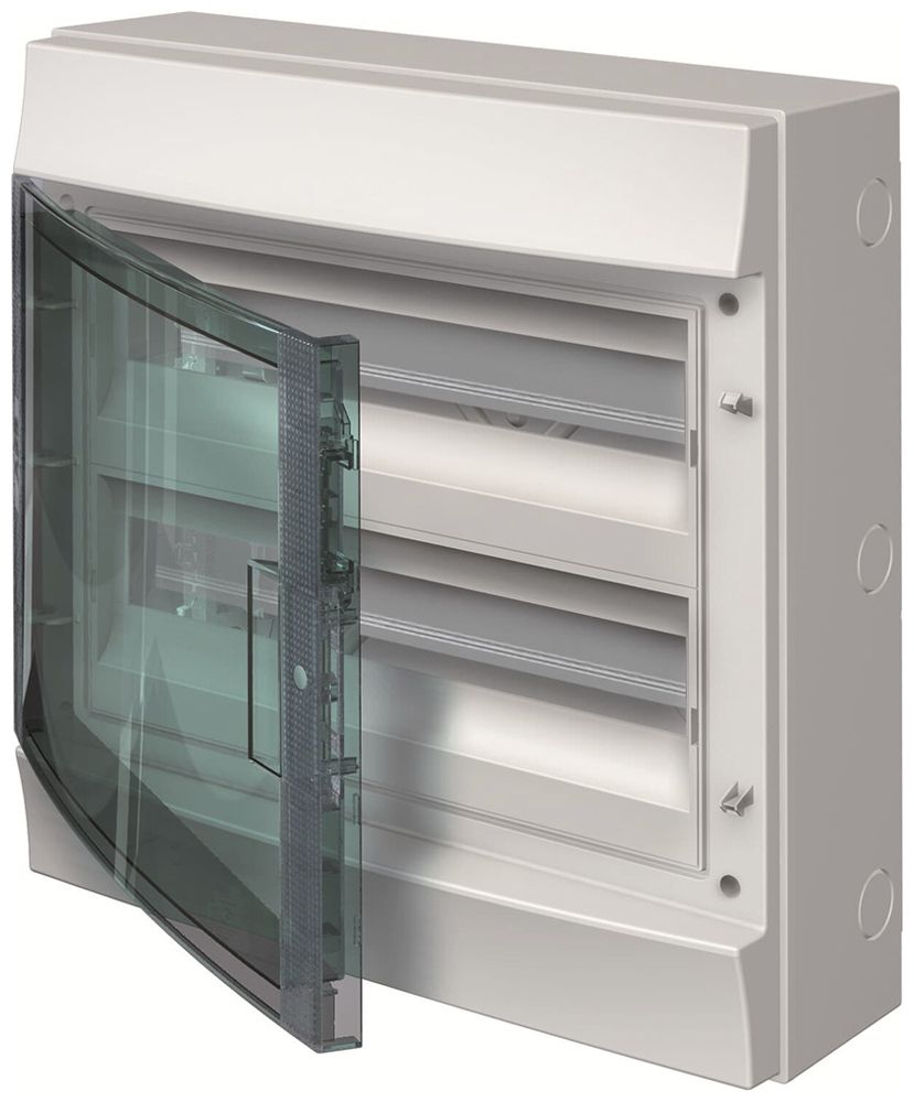 Distributeur AP ABB M65W236TN3, 2 rangées, 36UM, 435×430×155mm, IP65, gris