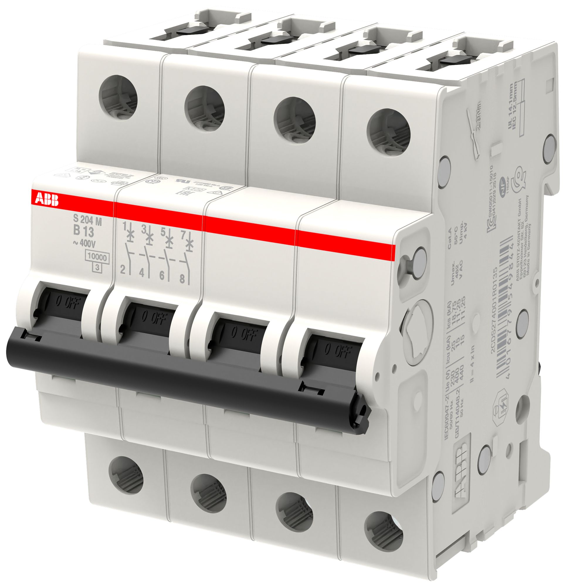 Leitungsschutzschalter ABB S204M-B13 13A B 10kA