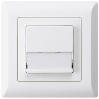 UP-SonnerieTaster kallysto.line weiss A/1L mit Namensschild 37×15mm