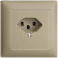 UP-Steckdose EDIZIOdue T23 16A sand, Schraubklemmen