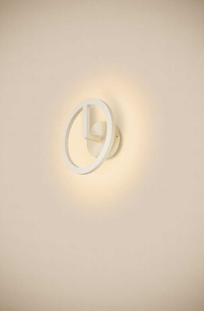 Applique LED SLV Q-RING 10W 950lm 3000K IP65 Ø270×110mm blanc