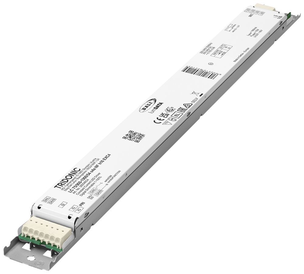 Alimentation LED Tridonic LC 13.5…75W 60V 900…1900mA DALI DSI VAR 360×30×16mm