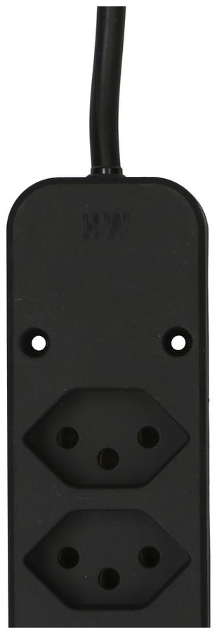 Presa multipla MAX HAURI Swiss-Line 5m 5+1×T13 nero