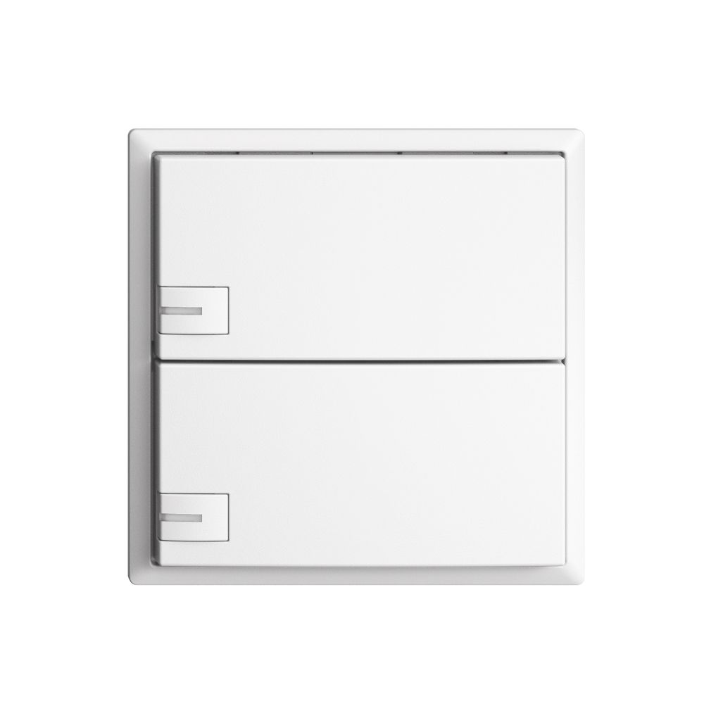 KNX-Taster RGB EDUE, 250mW, m.RGB-LED, 2×Taste, 1×Tastenb., ws