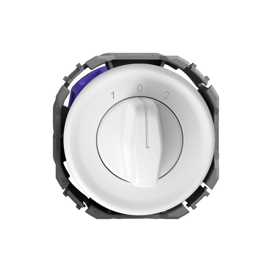 Interrupteur rotatif STANDARDdue a.2×retrait 1P 1-0-2 p=31mm bc