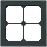 UP-Abdeckrahmen kallysto.pro 2×2 schwarz 154×154mm