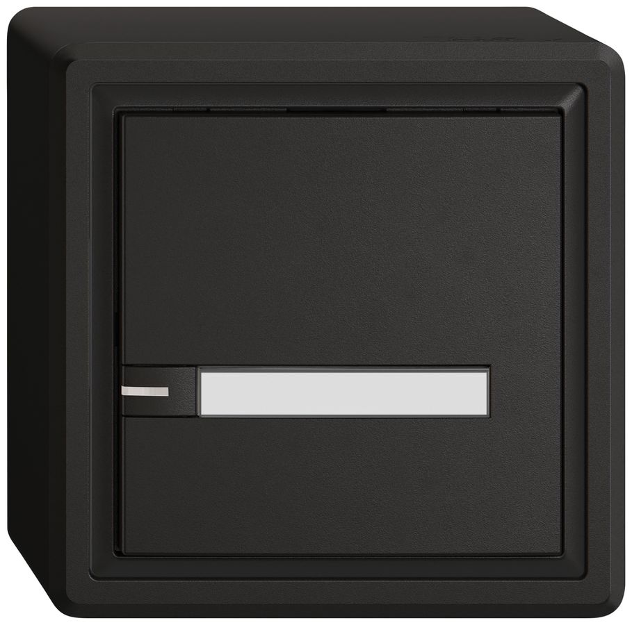 Pulsante KNX RGB AP EDIZIO.liv SNAPFIX® sensore temp.RGB-LED targ.1× com.1T ne