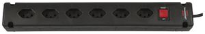 Steckdosenleiste Bremounta Schalter 6×T13 90° 3m H05VV-F 3×1mm² sz