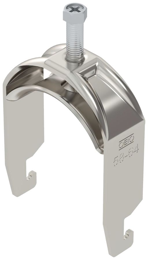 Fixation rapide BET 2056 pied à U métal 58…64mm 1×câble A4 1.4571