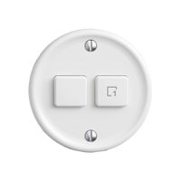 Montageset STANDARDdue Wiser SNAPFIX® f.Druckschalter 1K Szene 2 Tasten ws