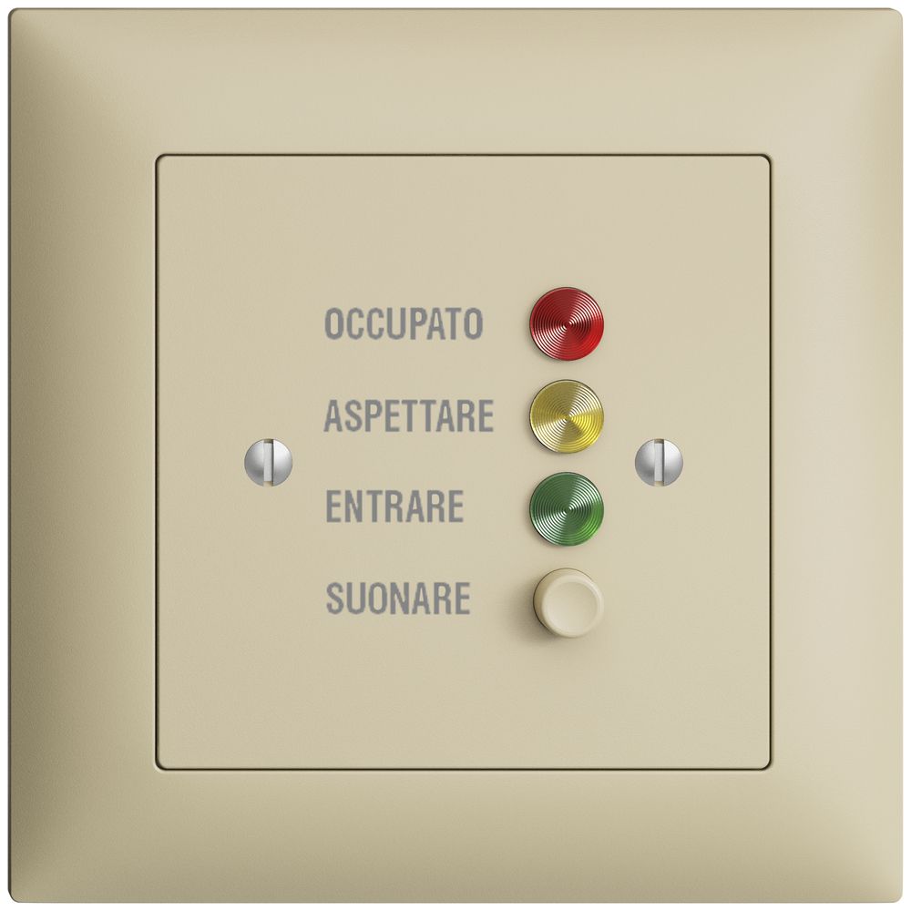 UP-Türstation für Rufleuchte I, EDIZIOdue vanille