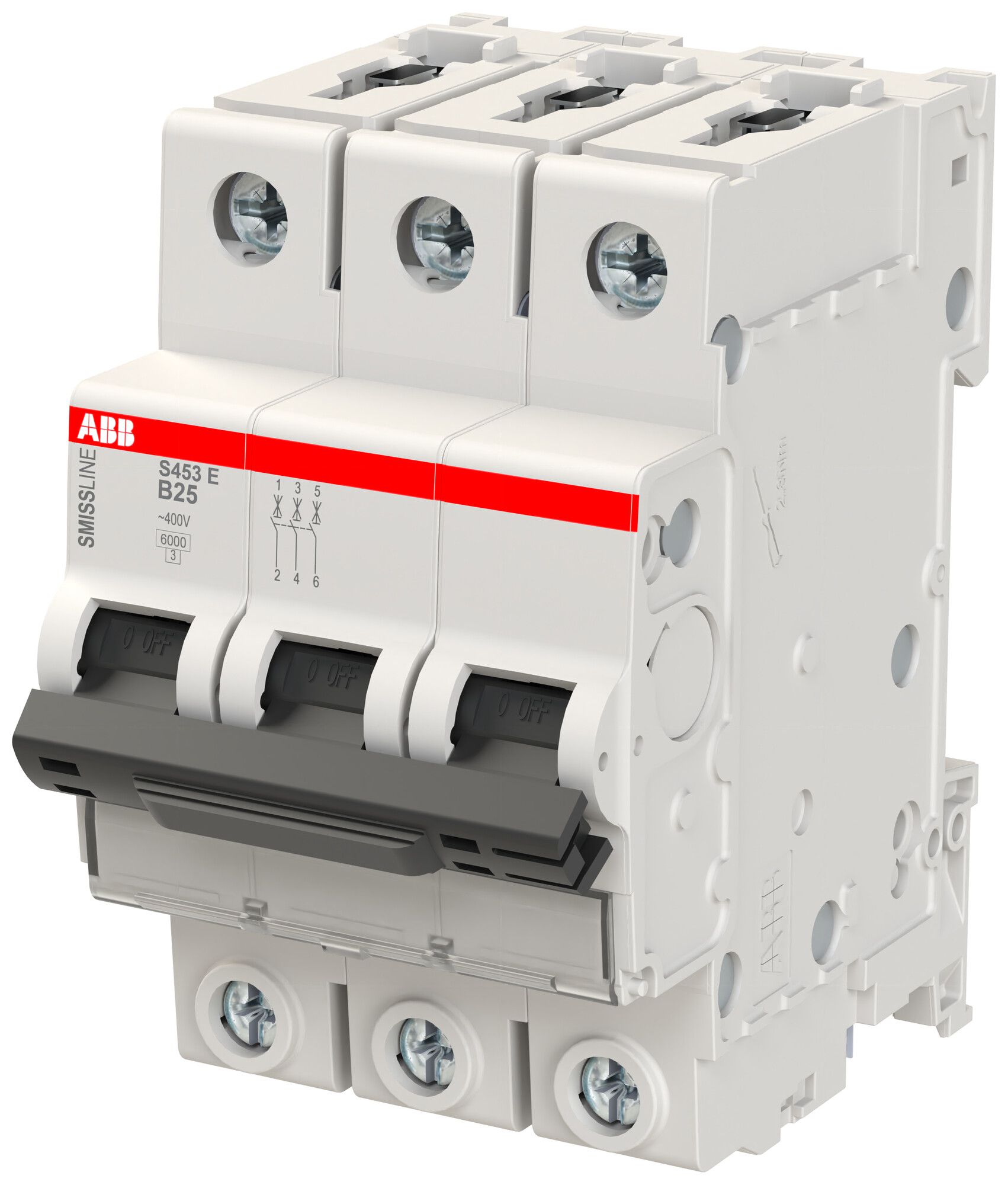 Disgiuntore ABB S453E SMISSLINE CL 3L B-25A 6kA
