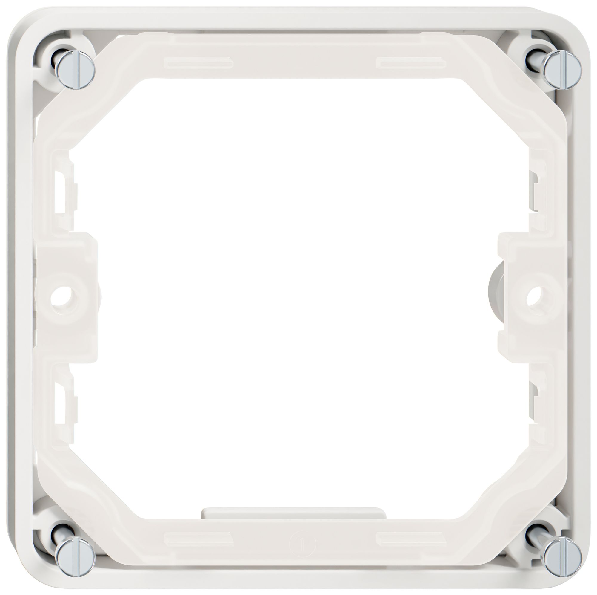 Aufsatzrahmen Feller NEVO SNAPFIX® 87×87×8.5mm weiss