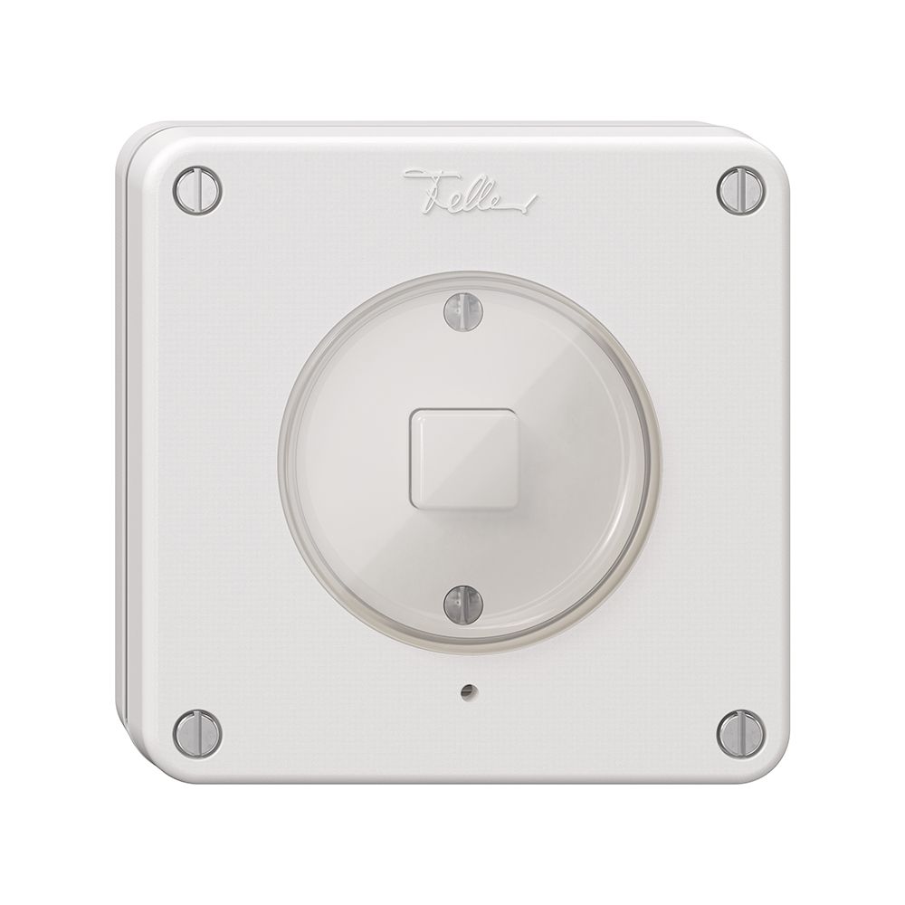 Poussoir KNX NUP 1× NEVO RGB avec sonde de température blanc