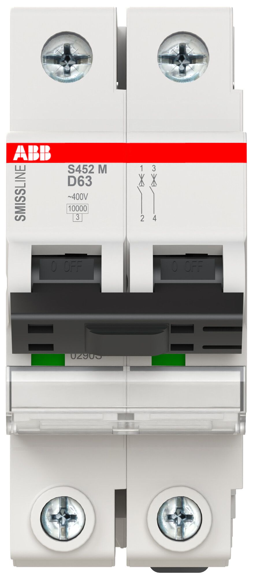 Disgiuntore SMISSLINE CLASSIC 2×63 D 10kA