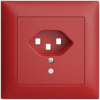 Kit frontale INC EDIZIOdue berry 88×88mm T23 con lente