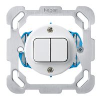 UP-Druckschalter basico 1/1 weiss