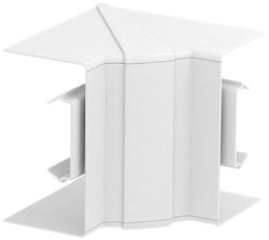 Angle intérieur Bettermann GKH variable 70×130mm sans halogènes blanc pur