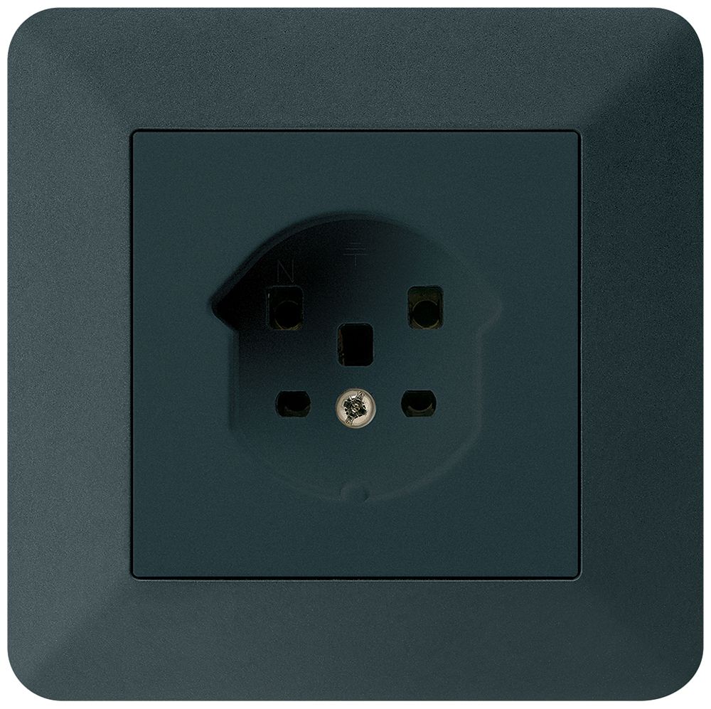 UP-Steckdose kallysto.trend T25 schwarz Schraubklemme