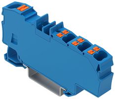 Borne de passage WAGO Contact TOPJOB S 1×6/6×1.5mm² Ex e II bleu