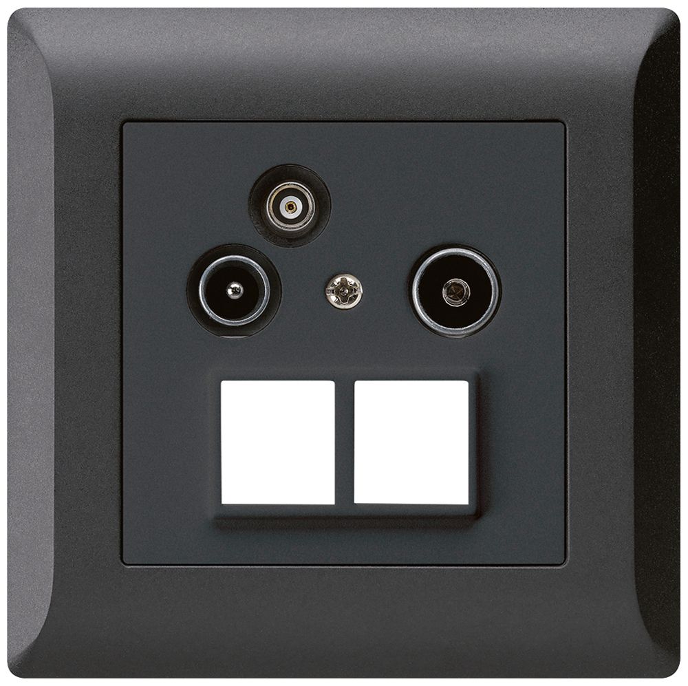 UP-Antennendose R/TV-Daten HMS kallysto.line 19dB schwarz