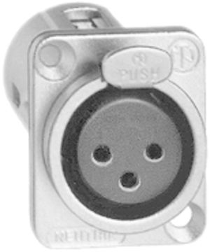 Buchse XLR 3P farbneutral