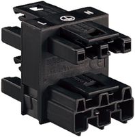 Verteiler WAGO 3L St/3×bu schwarz