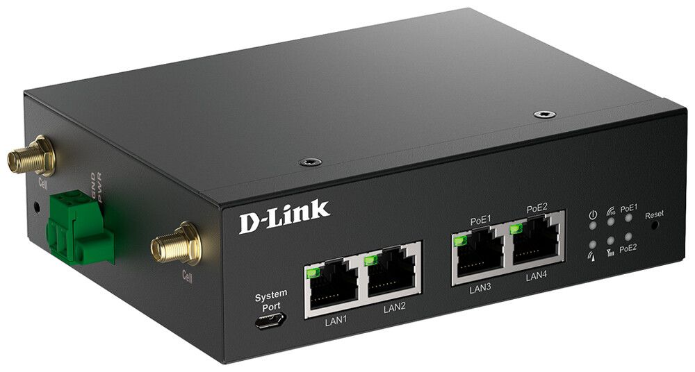 Router D-LINK DWM-314-GP 5G/4G 4×LAN GbE 2.4+5GHz IPv4/IPv6 VPN