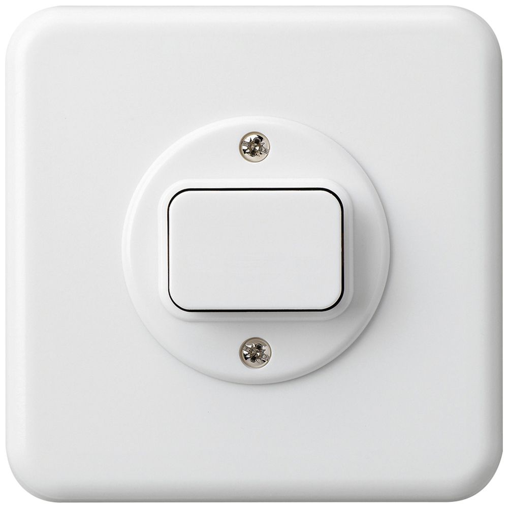 Contact à poussoir ENC basico C/2L blanc