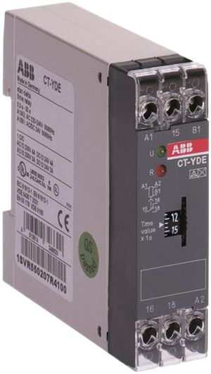 Relais temporisé INC ABB 3…300s 110…130VAC pour étoile-triangle 1C