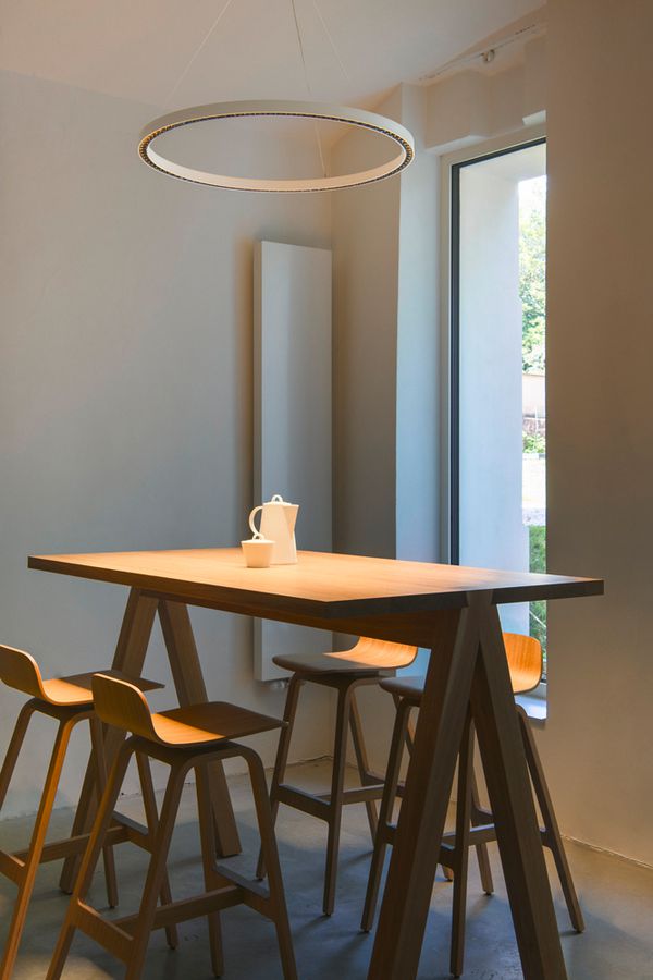 LED-Pendelleuchte SLV ONE CUBE 54W 4000lm 930 DALI direkt Ø805 weiss