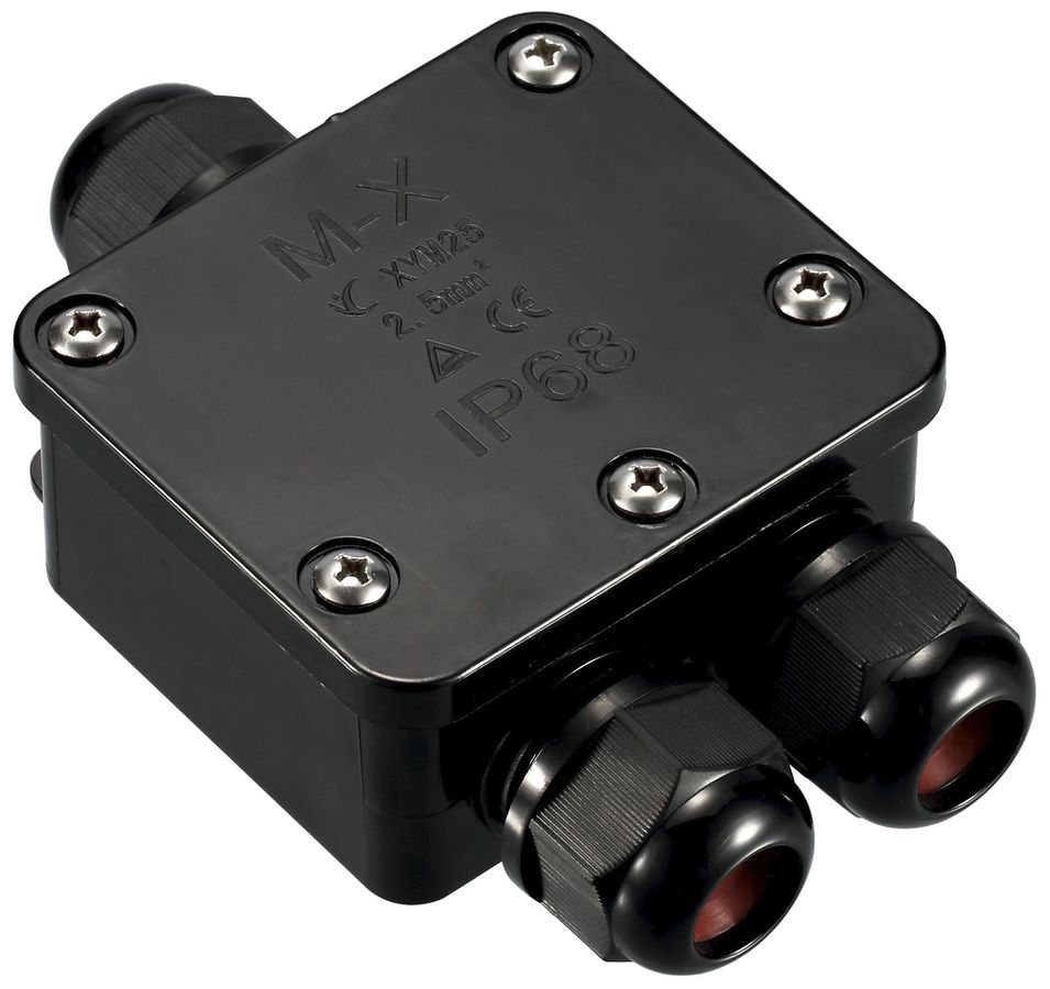 Boîte de dérivation AP Interrata Lilo Junction Box 3×M20, 109×71×36.5mm, IP68