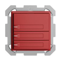 Poussoir KNX RGB ENC EDUE, 250mW, a.LED RGB, papier, 3×poussoir, 1×touche, ber