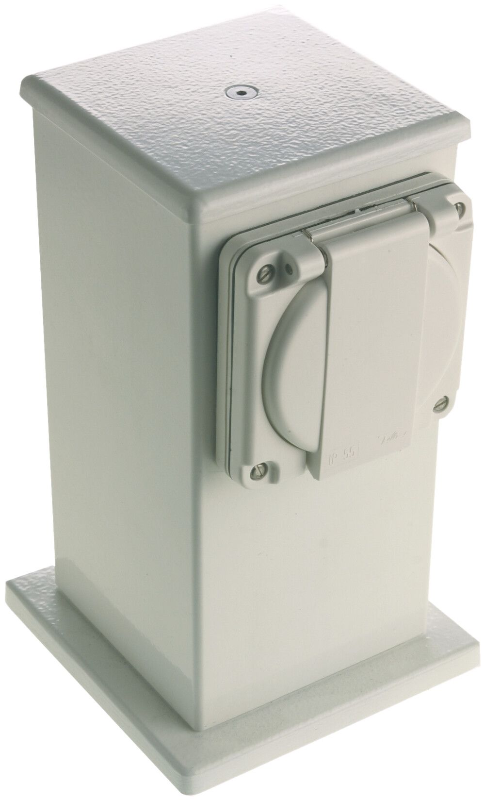 Anschlussaufsatz Ellipse H=200 mit 1 Bohrung IP54 weiss leer