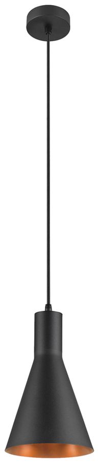 Pendelleuchte SLV LALU CONE E27 1×4W DIM Ø152×245mm schwarz