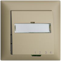 UP-Anschlussdose FTTH EDIZIOdue FH 1×LC APC Duplex FMI sand