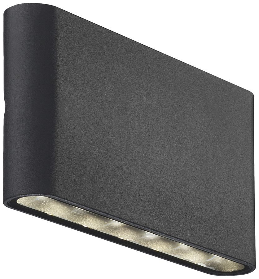 Applique LED Nordlux Kinver 8.5W 350lm 3000K IP54 175×90mm nero
