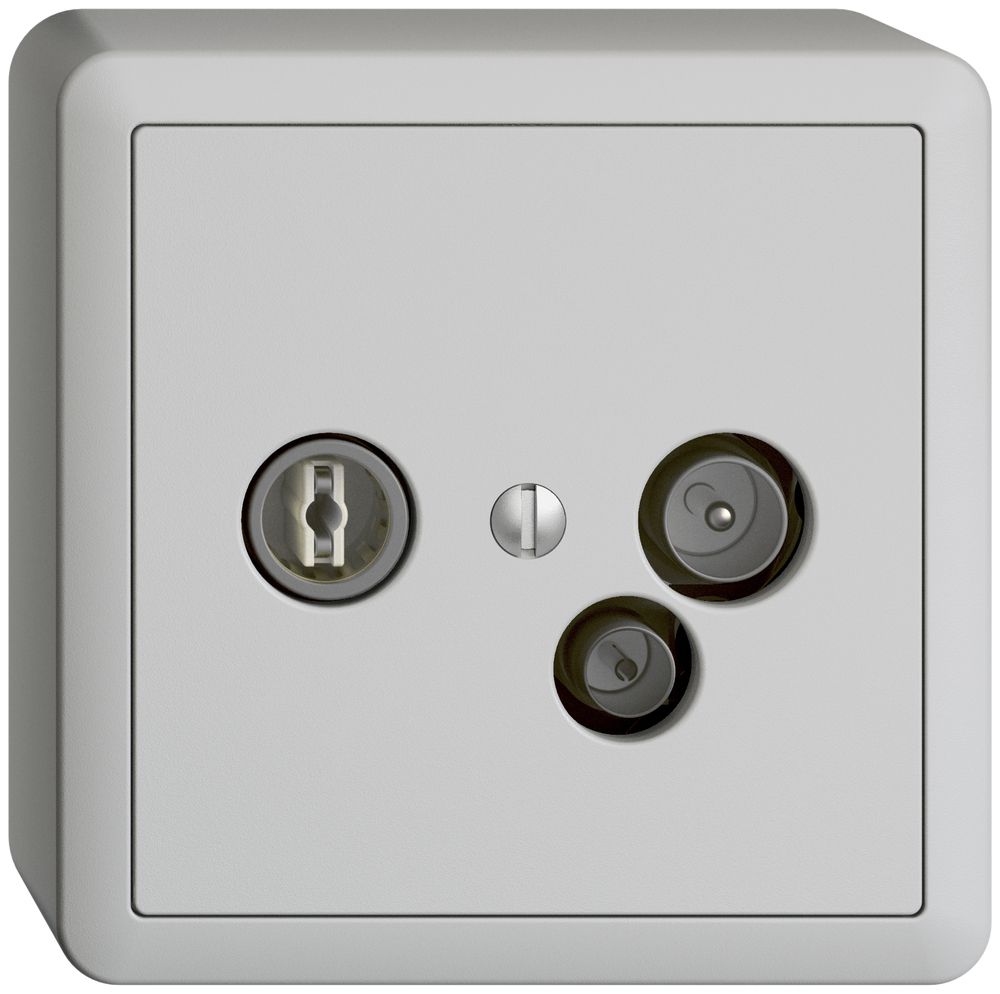 AP-Datendose TV-R DD04 5…65MHz EDIZIOdue hellgrau