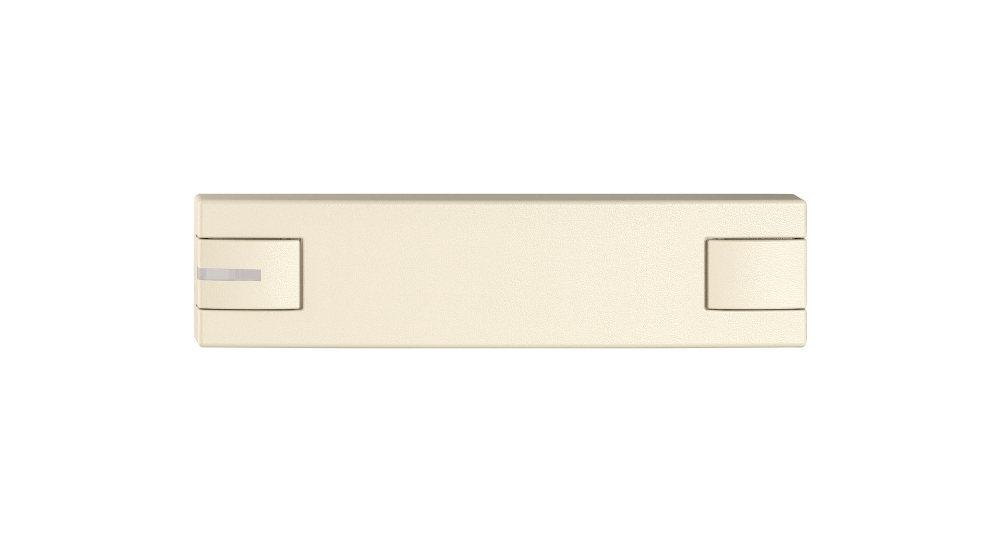 Poussoir 1/4 EDIZIO.liv SNAPFIX® p.KNX&UNI a.LED comm.à 2 touches cr