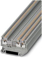 Morsetto di passaggio Push-In TWIN 0.14…1.5mm² grigio