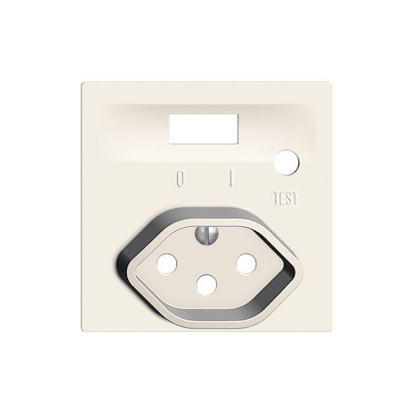 Frontset EDIZIOdue zu FI-Steckdose weiss